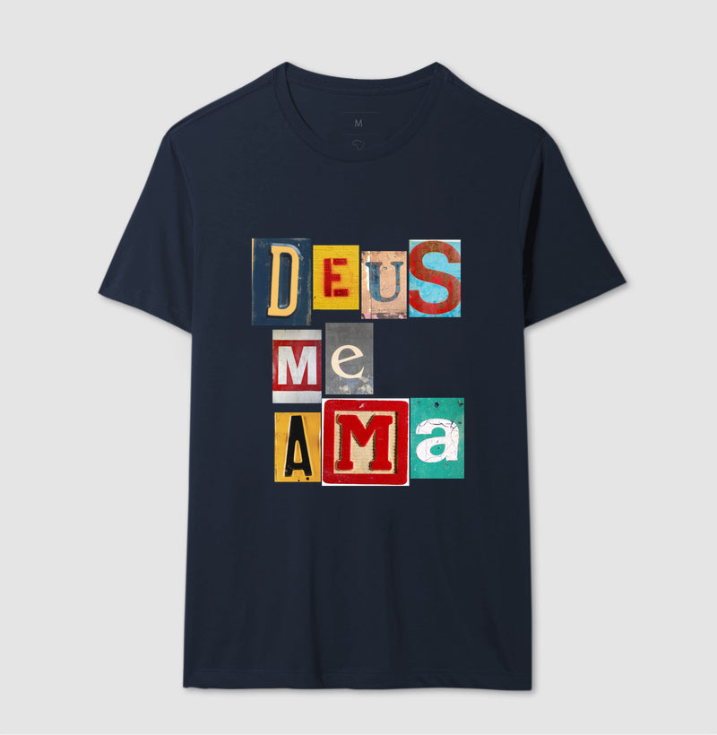 Camiseta Masculina | Deus Me Ama