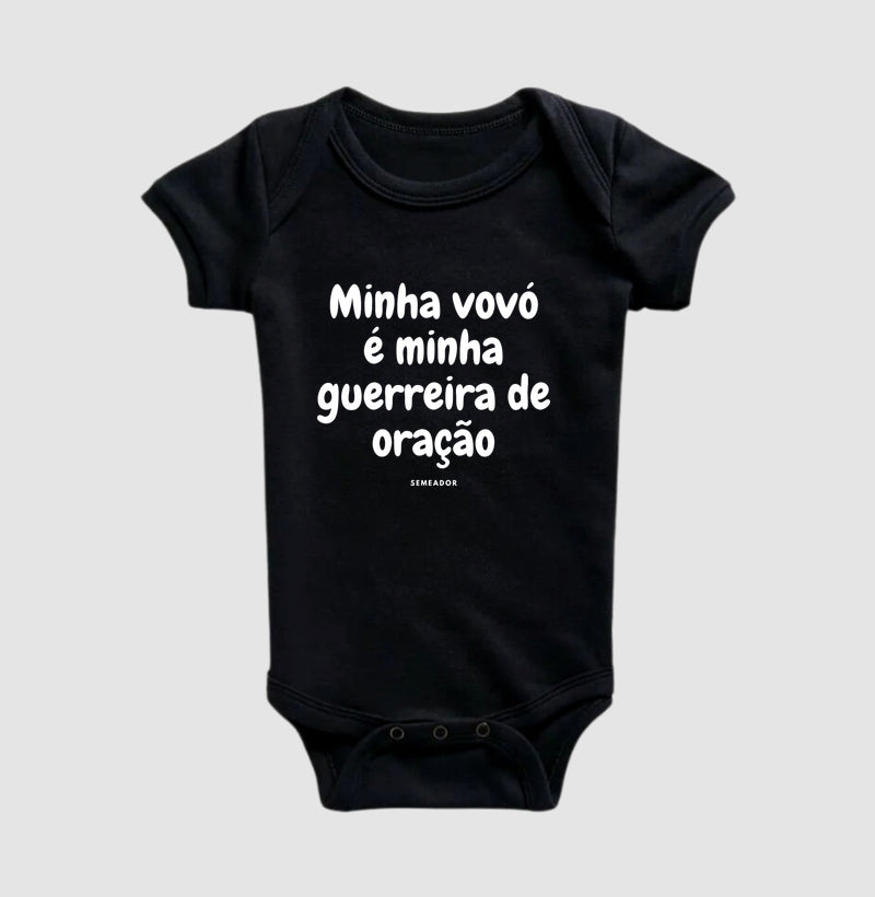 Body Infantil | Minha vovó é minha guerreira de oração