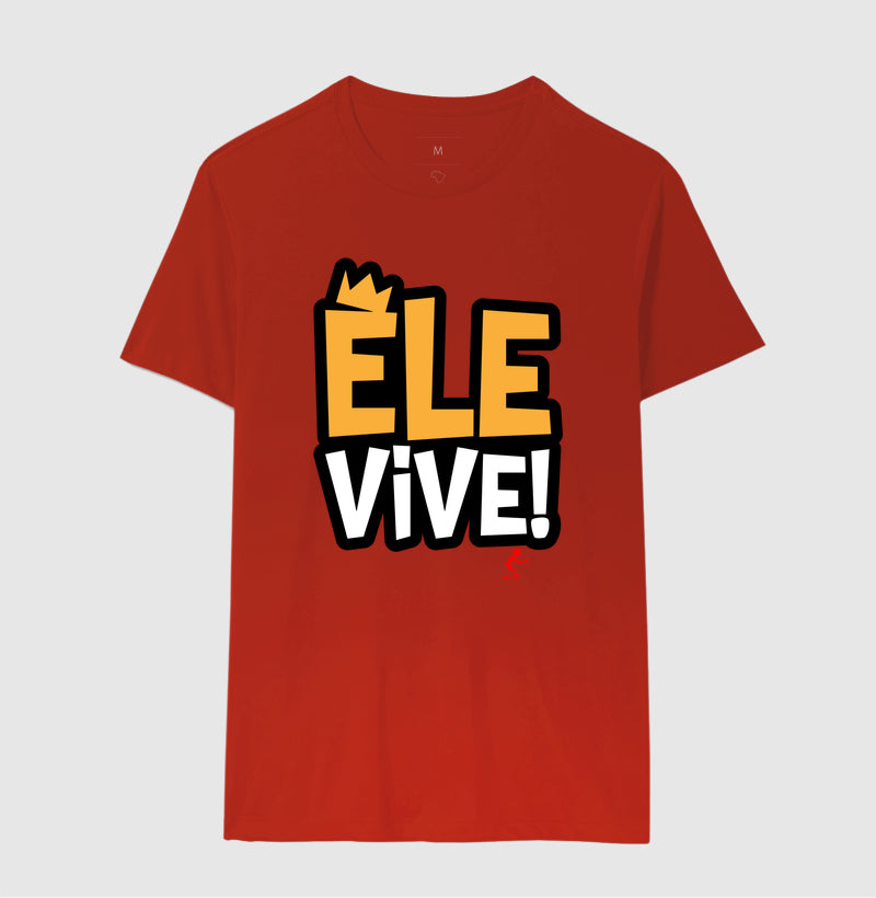 Camiseta Masculina | Ele vive
