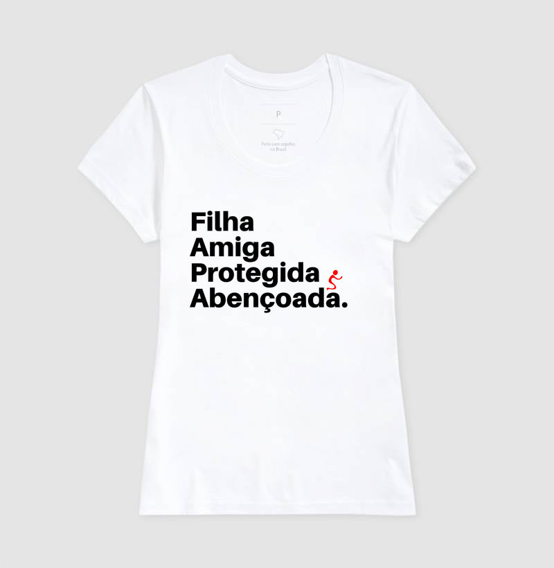 Camiseta Feminina | Abençoada