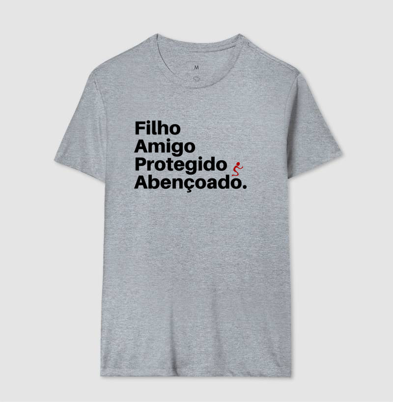 Camiseta Masculina | Abençoado