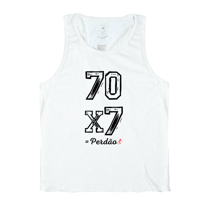 Camiseta Regata | Perdão 70x7