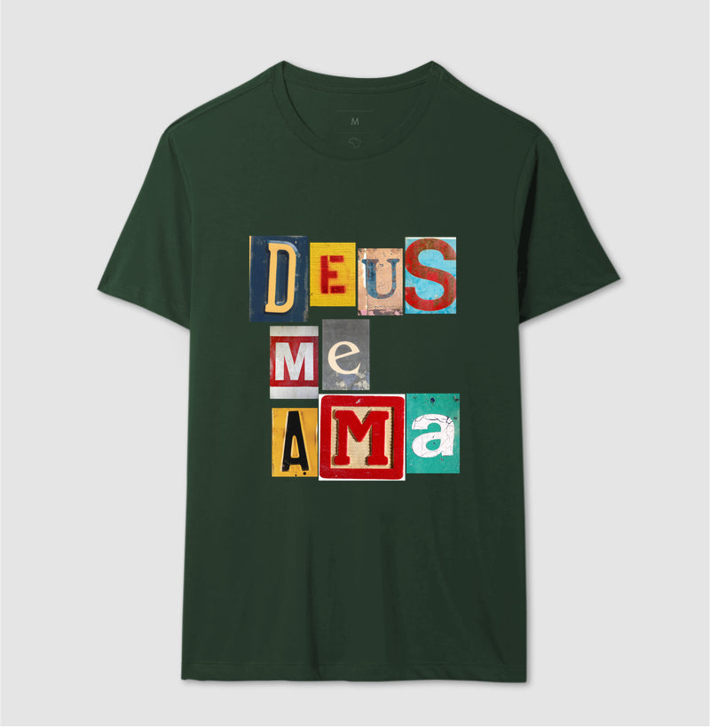 Camiseta Masculina | Deus Me Ama