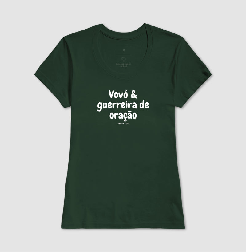 Camiseta Feminina | Vovó Guerreira de Oração