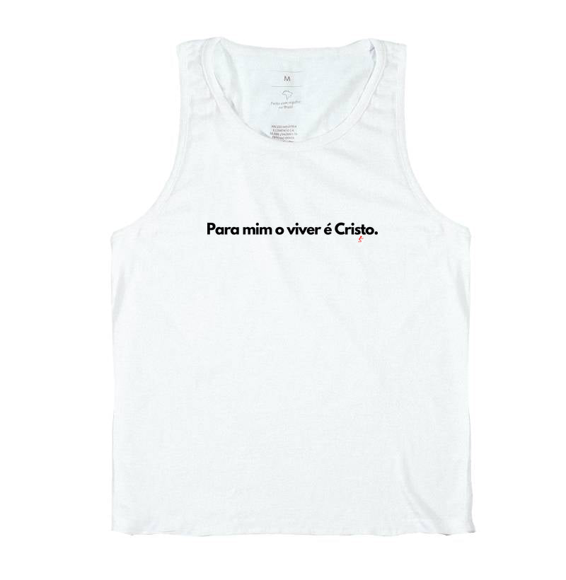Camiseta Regata | O Viver é Cristo