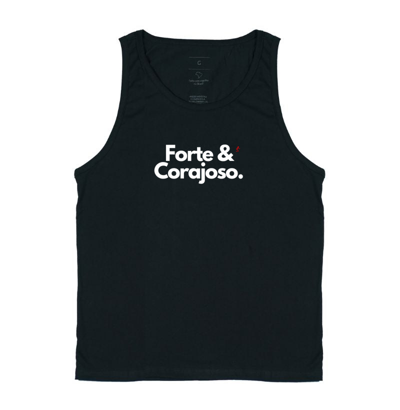 Camiseta Regata | Forte e Corajoso