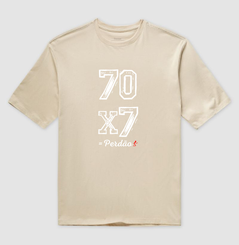 Camiseta Oversized | Perdão 70x7