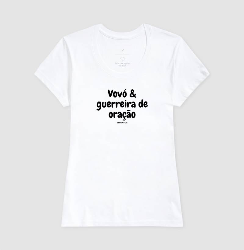 Camiseta Feminina | Vovó Guerreira de Oração