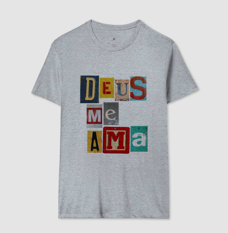 Camiseta Masculina | Deus Me Ama
