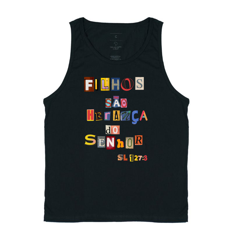 Camiseta Regata | Filhos São Herança Do Senhor