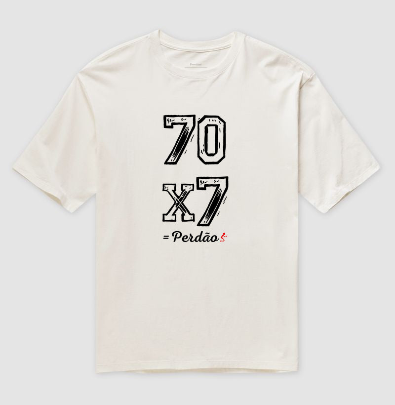 Camiseta Oversized | Perdão 70x7