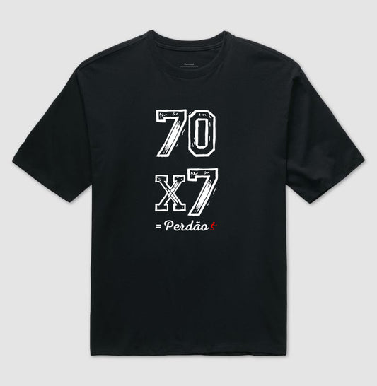 Camiseta Oversized | Perdão 70x7