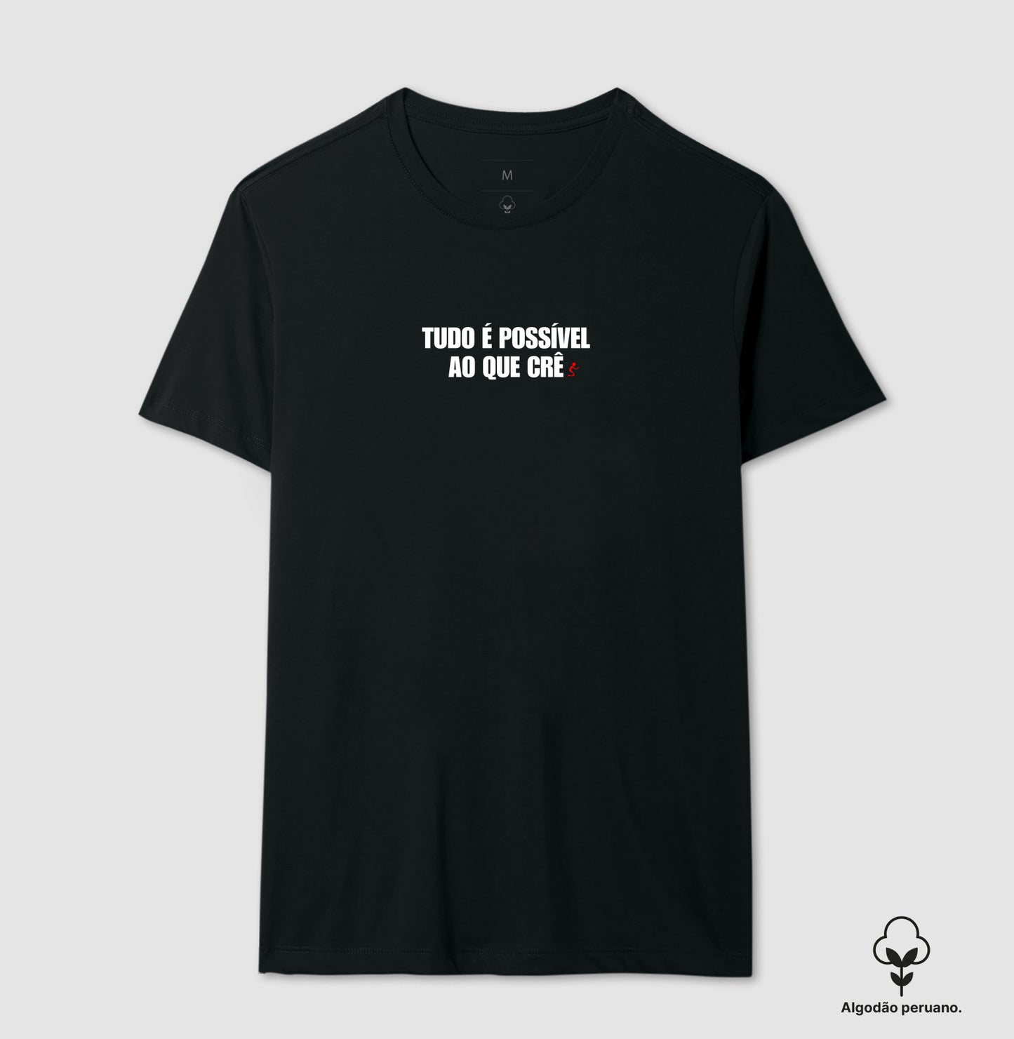 Camiseta Masculina Peruana | Tudo é Possível ao que Crê