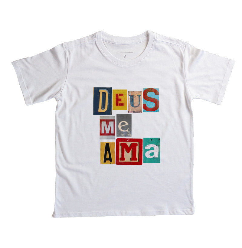 Camiseta Infantil | Deus Me Ama