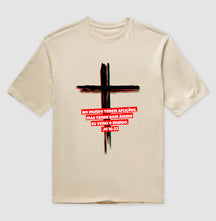 Camiseta Oversized | A mensagem da Cruz