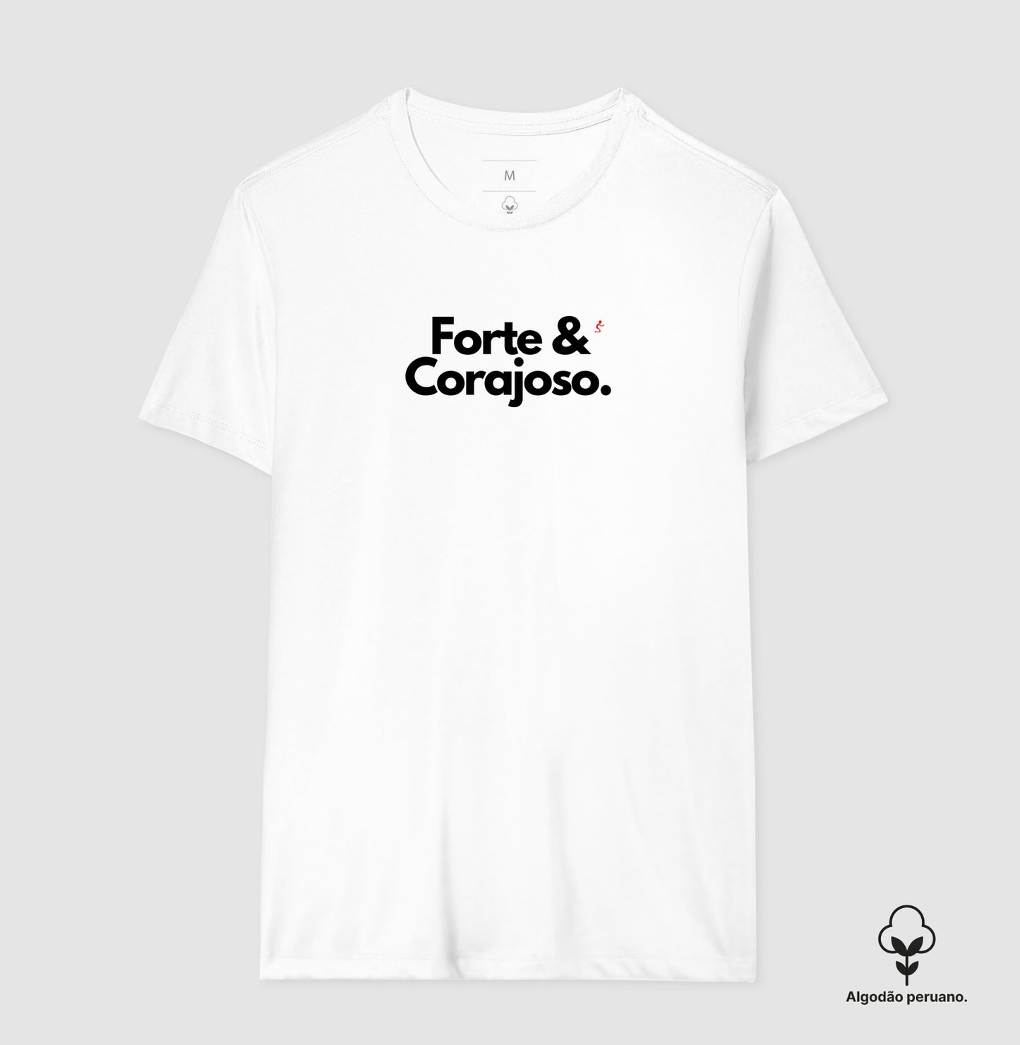 Camiseta Masculina Peruana | Forte e Corajoso