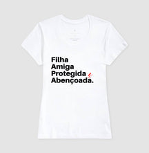 Camiseta Feminina | Abençoada