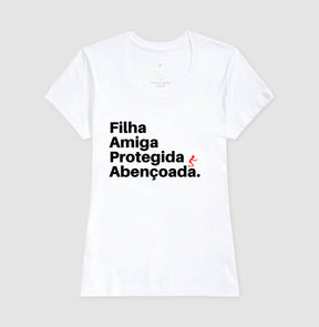 Camiseta Feminina | Abençoada