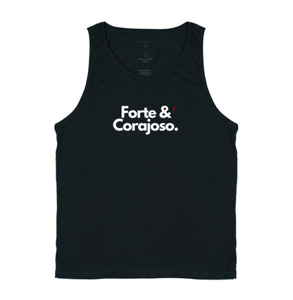Camiseta Regata | Forte e Corajoso