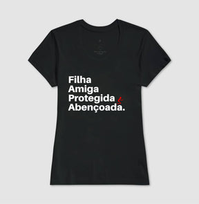 Camiseta Feminina | Abençoada