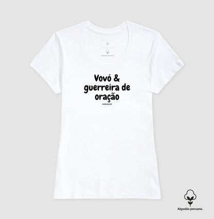 Camiseta Feminina Peruana | Vovó guerreira de oração