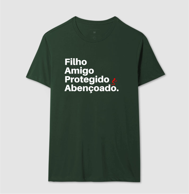 Camiseta Masculina | Abençoado