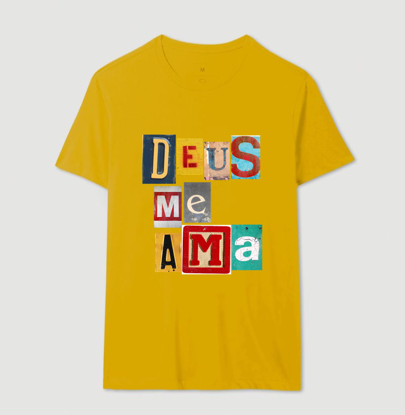 Camiseta Masculina | Deus Me Ama