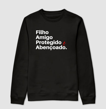 Moletom Sem Capuz | Abençoado
