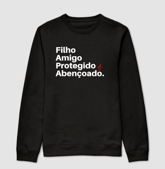 Moletom Sem Capuz | Abençoado