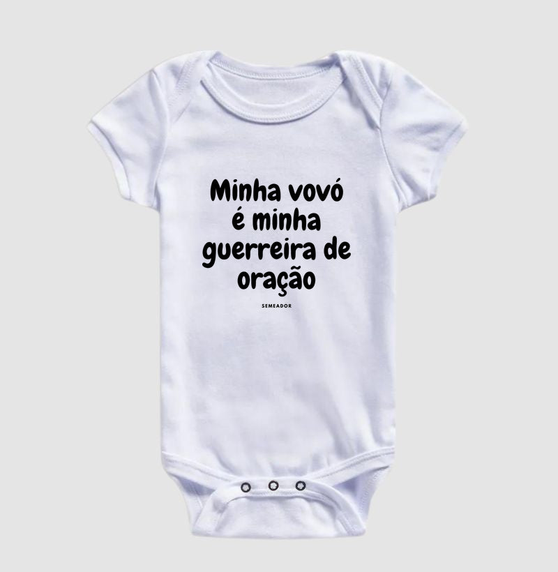 Body Infantil | Minha vovó é minha guerreira de oração