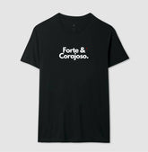 Camiseta Masculina | Forte e Corajoso