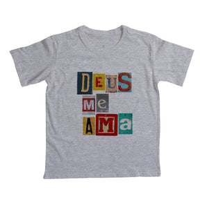 Camiseta Infantil | Deus Me Ama