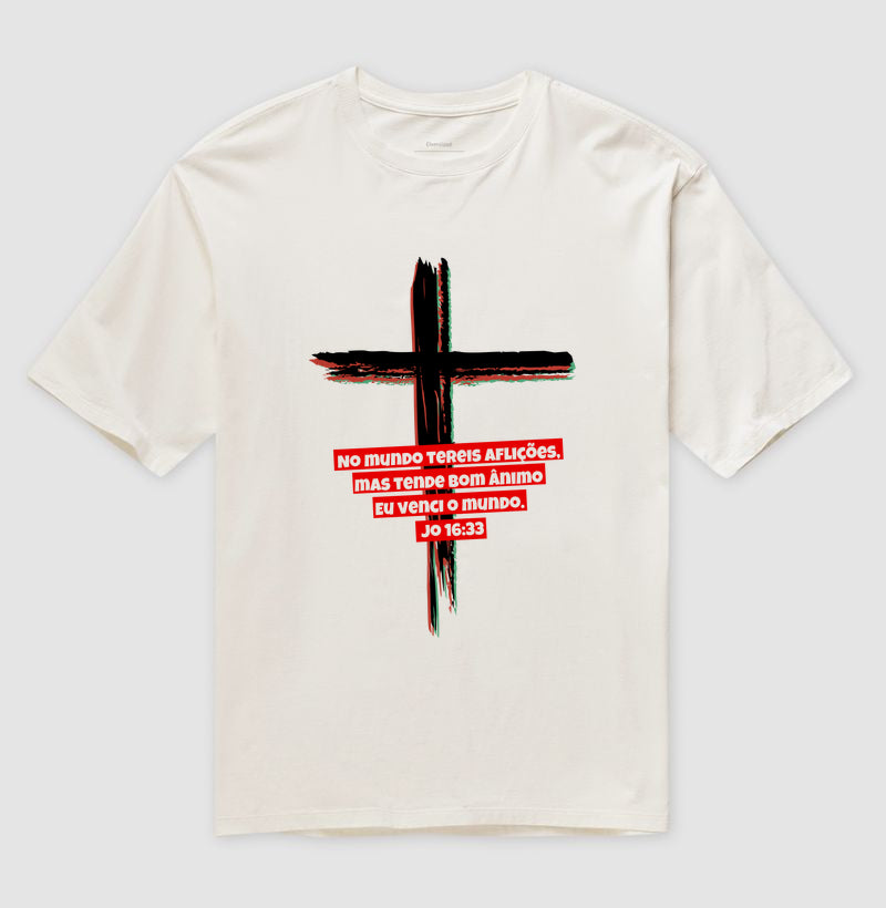 Camiseta Oversized | A mensagem da Cruz