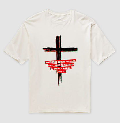 Camiseta Oversized | A mensagem da Cruz
