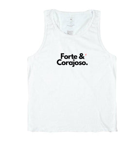 Camiseta Regata | Forte e Corajoso