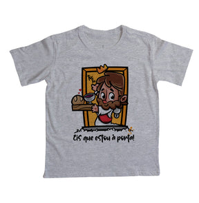 Camiseta Infantil Jesus está à porta