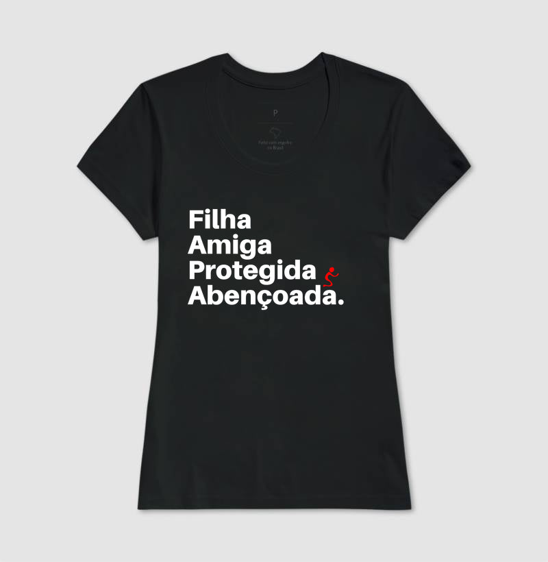 Camiseta Feminina | Abençoada