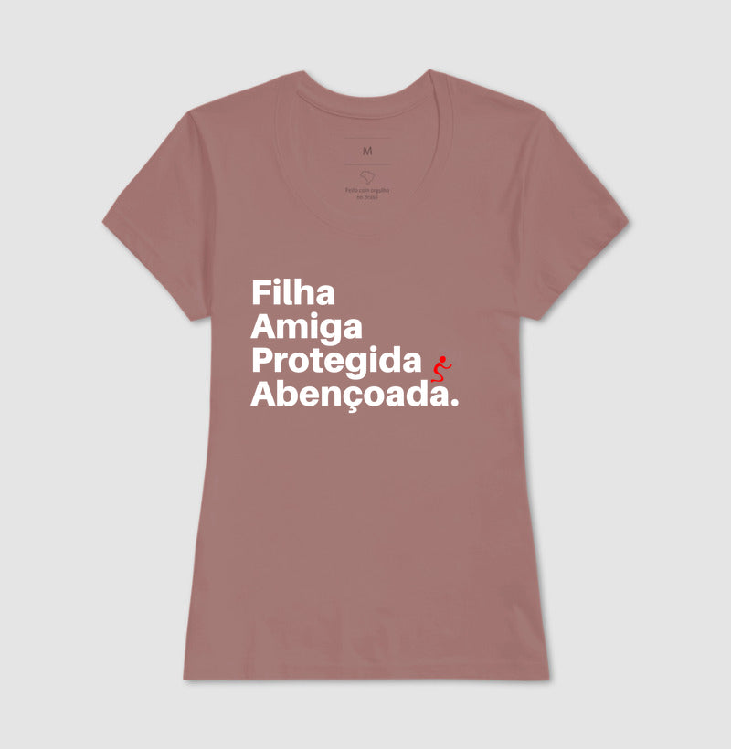 Camiseta Feminina | Abençoada
