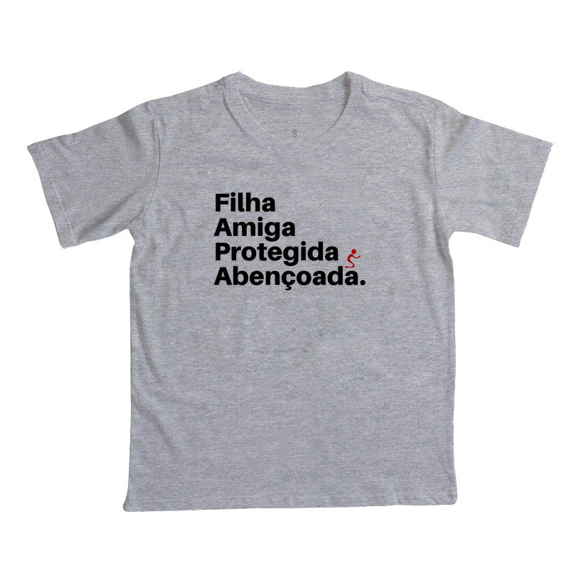 Camiseta Infantil | Abençoada