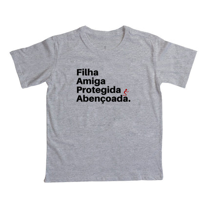 Camiseta Infantil | Abençoada