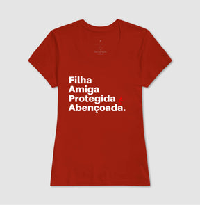 Camiseta Feminina | Abençoada