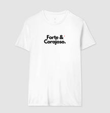 Camiseta Masculina | Forte e Corajoso