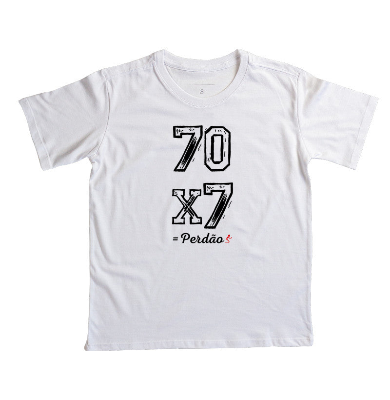 Camiseta Infantil | Perdão 70x7