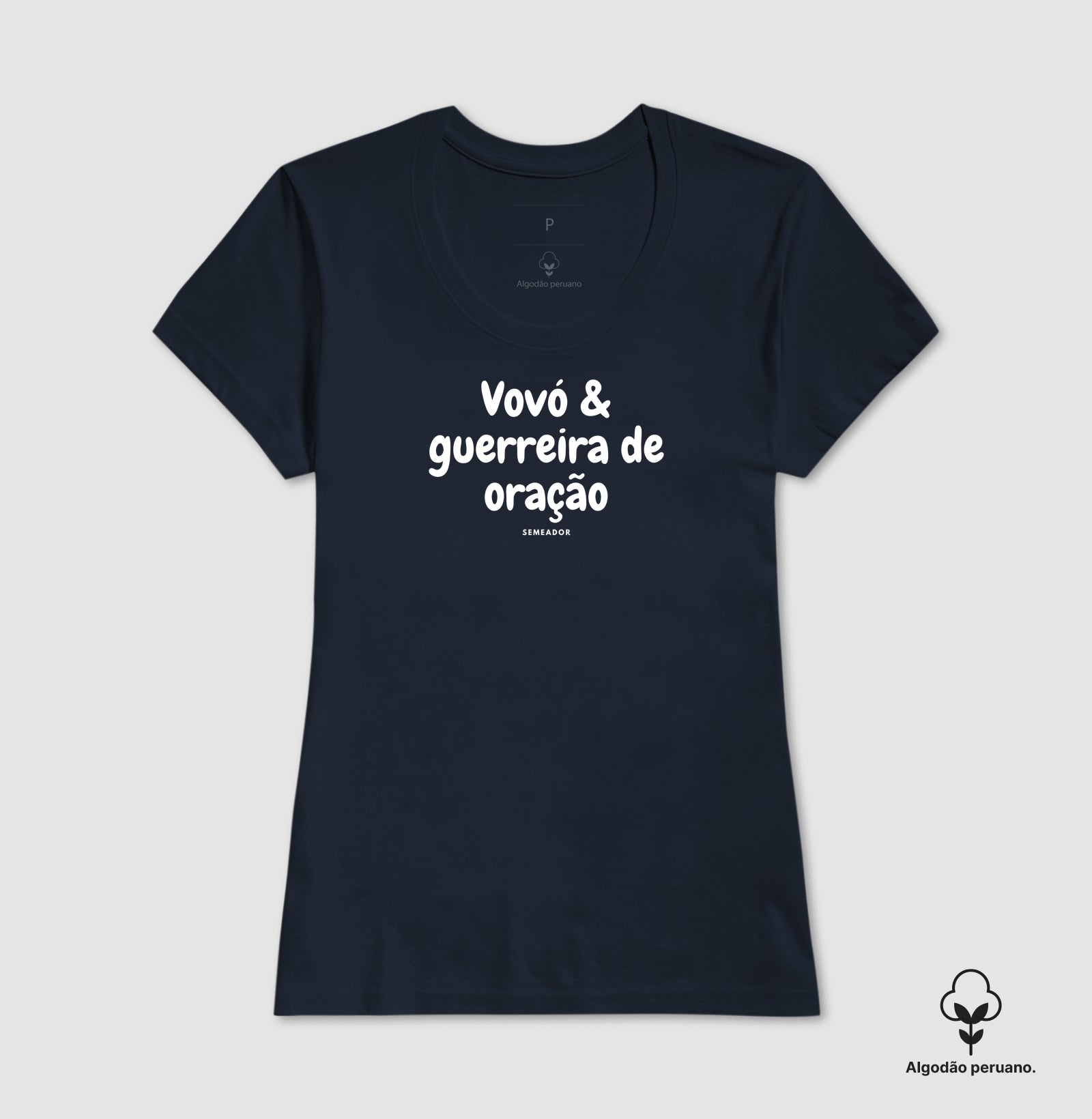 Camiseta Feminina Peruana | Vovó guerreira de oração