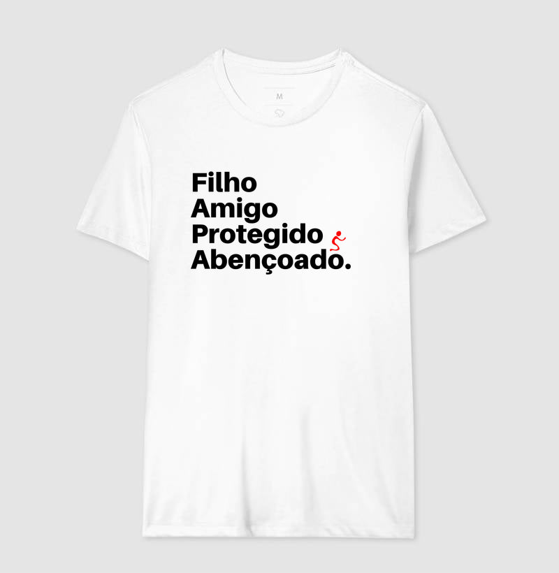 Camiseta Masculina | Abençoado