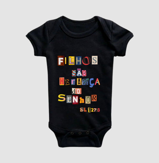 Body Infantil | Filhos São Herança Do Senhor