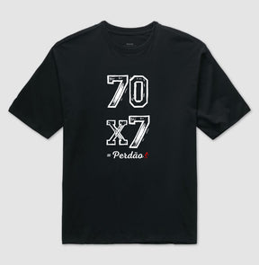 Camiseta Oversized | Perdão 70x7