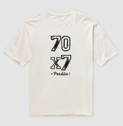 Camiseta Oversized | Perdão 70x7