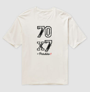 Camiseta Oversized | Perdão 70x7