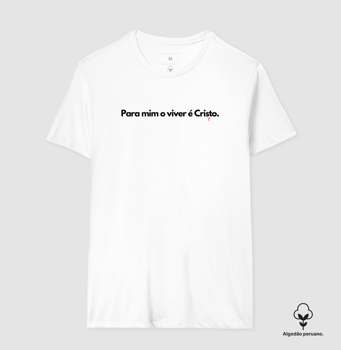 Camiseta Masculina Peruana | O Viver é Cristo